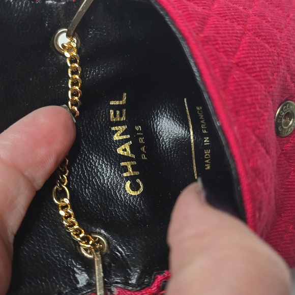 Chanel jersey pink Raspberry Micro Bag - Picture 7 of 11
